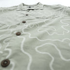 Patagonia Spring 2020 Patterned Short Sleeve Open Collar Shirt STY86205 Size S Sage Green