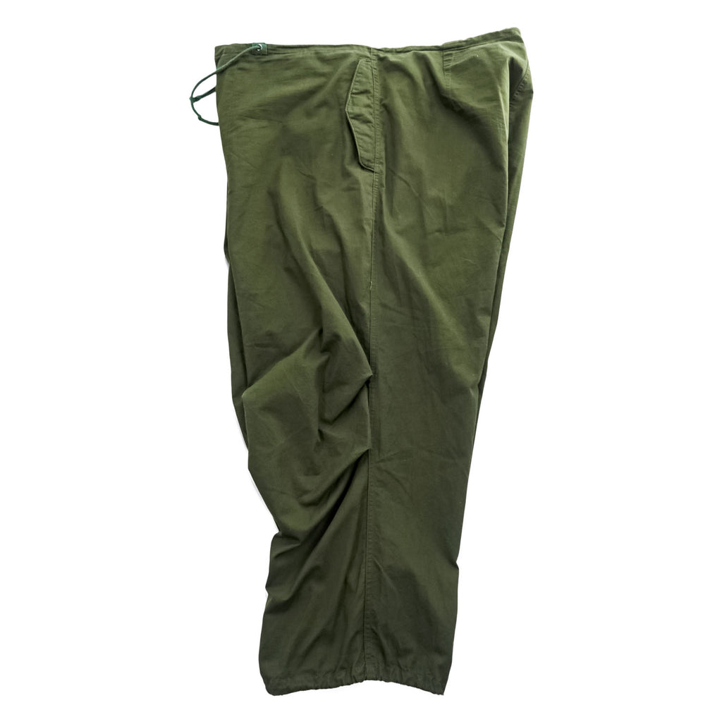 BACKERS Military Wide Leg Drawstring Pants Olive Green
