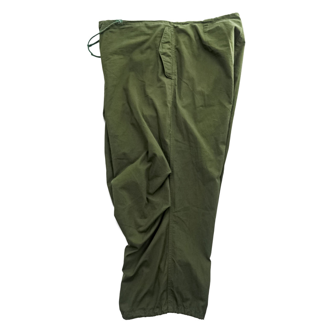 BACKERS Military Wide Leg Drawstring Pants Olive Green
