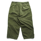 BACKERS Military Wide Leg Drawstring Pants Olive Green