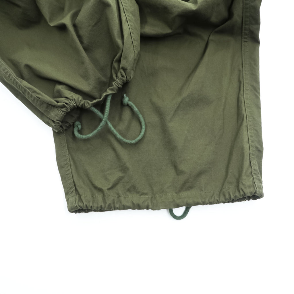 BACKERS Military Wide Leg Drawstring Pants Olive Green