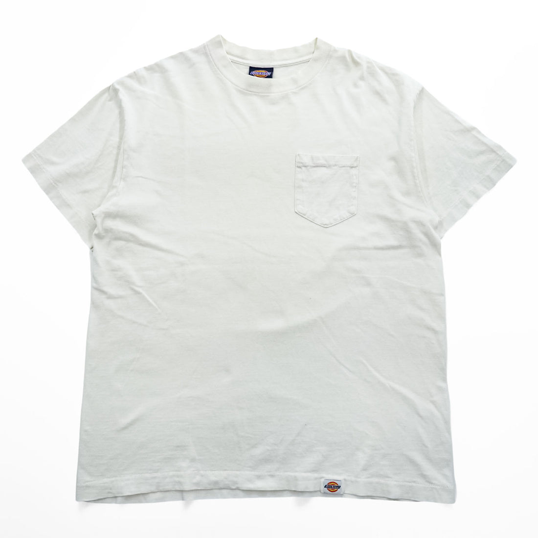 1990s Made in USA Dickies Blank Pocket T-Shirt White XL