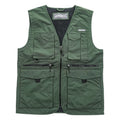 Eddie Bauer ナイロン マルチポケット フィッシングベスト M カーキ グリーン メッシュ 11012343