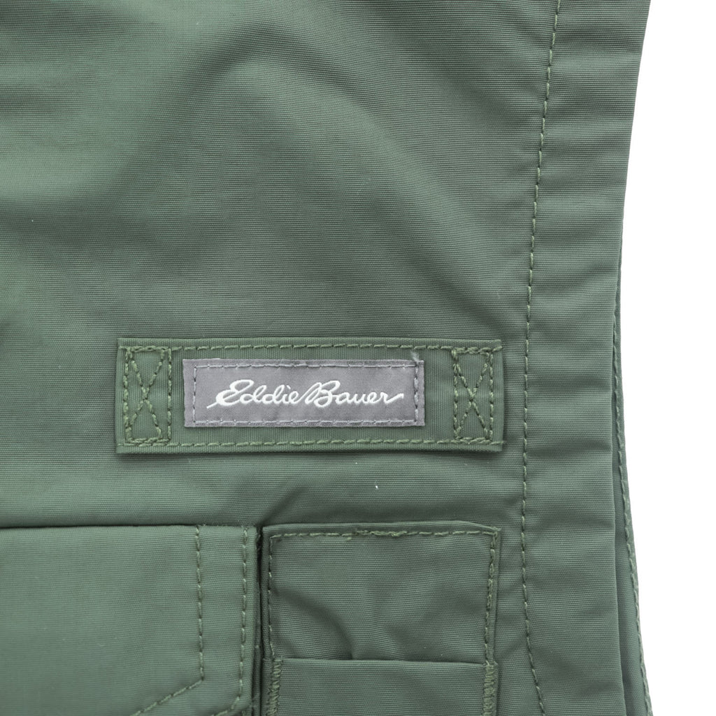 Eddie Bauer ナイロン マルチポケット フィッシングベスト M カーキ グリーン メッシュ 11012343