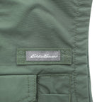 Eddie Bauer ナイロン マルチポケット フィッシングベスト M カーキ グリーン メッシュ 11012343