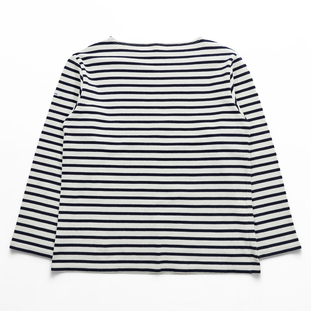 ORCIVAL フランス製 バスクシャツ 長袖 ボートネック Tシャツ S ネイビー ホワイト ボーダー