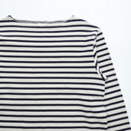 ORCIVAL フランス製 バスクシャツ 長袖 ボートネック Tシャツ S ネイビー ホワイト ボーダー