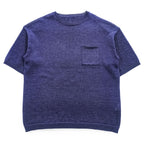 B:MING by BEAMS 半袖 メッシュ サマーニット FREE ネイビー 胸ポケット 19S-bb633