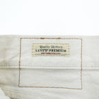 Levi's ビッグE ホワイト デニムパンツ ジーンズ L レザーパッチ ボタンフライ PREMIUM 00501-3279