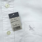 Eddie Bauer 半袖 オックスフォードシャツ SS OXFORD LOGO SHIRT M ホワイト ボタンダウン 9040 未使用品