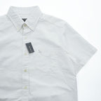 Eddie Bauer 半袖 オックスフォードシャツ SS OXFORD LOGO SHIRT M ホワイト ボタンダウン 9040 未使用品