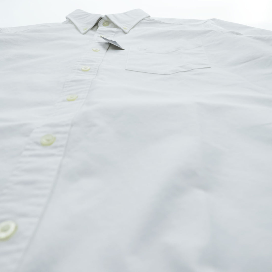 Eddie Bauer 半袖 オックスフォードシャツ SS OXFORD LOGO SHIRT M ホワイト ボタンダウン 9040 未使用品