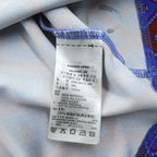adidas originals Tシャツ 半袖 ゲームシャツ ジャージ 2XL ブルー 総柄 ビッグサイズ DANKETSU FRANCE RETRO JERSEY FM3922