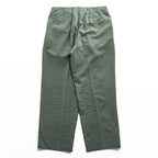 Vintage Balenciaga Sports Double-Pleated Wide Trousers Grayish Green Size 91 Made in Japan