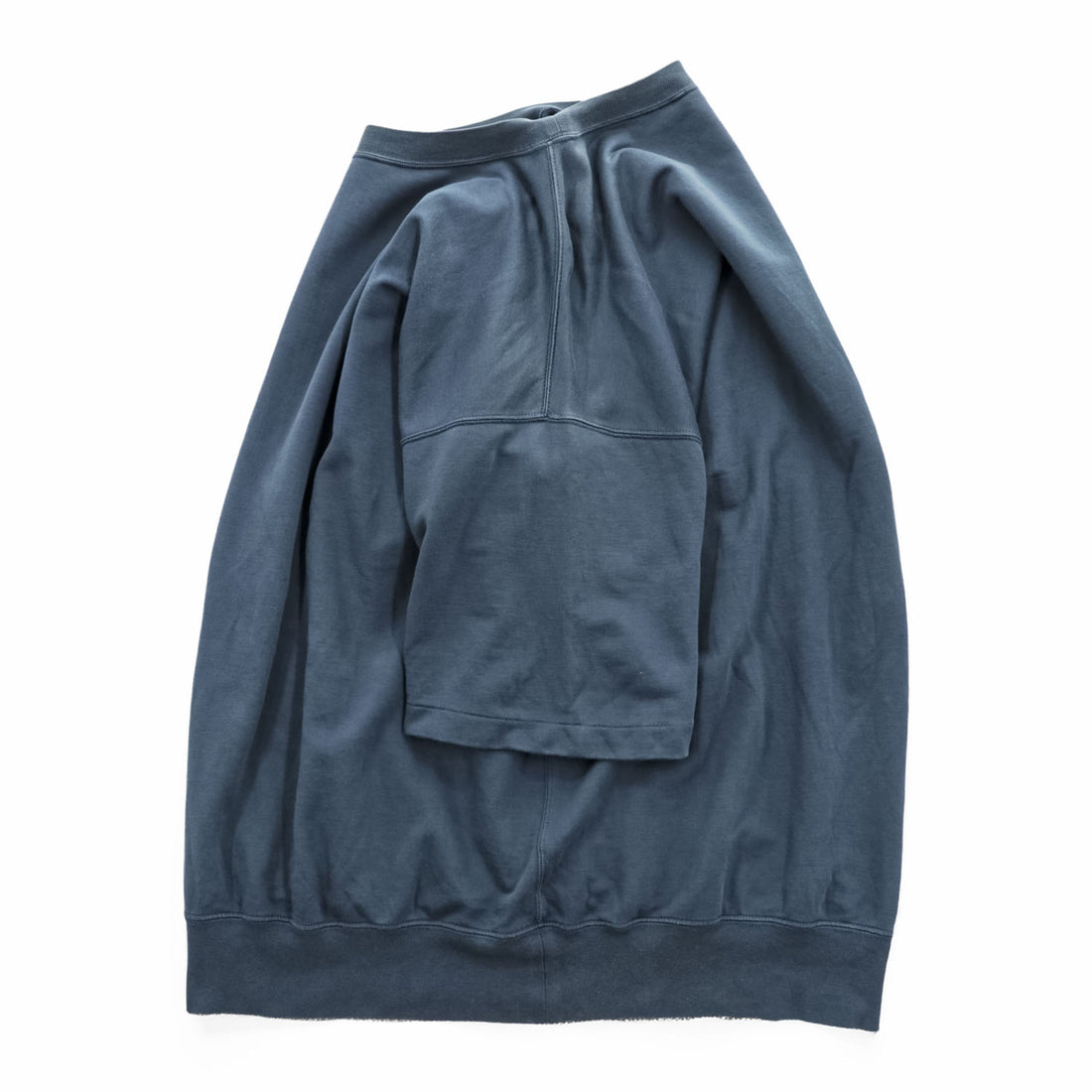 AURALEE 日本製 Tシャツ SUPER HIGH GAUGE NAPPED SWEAT TEE 半袖スウェット L ダークブルー シングルステッチ A21SP02NU 未使用品