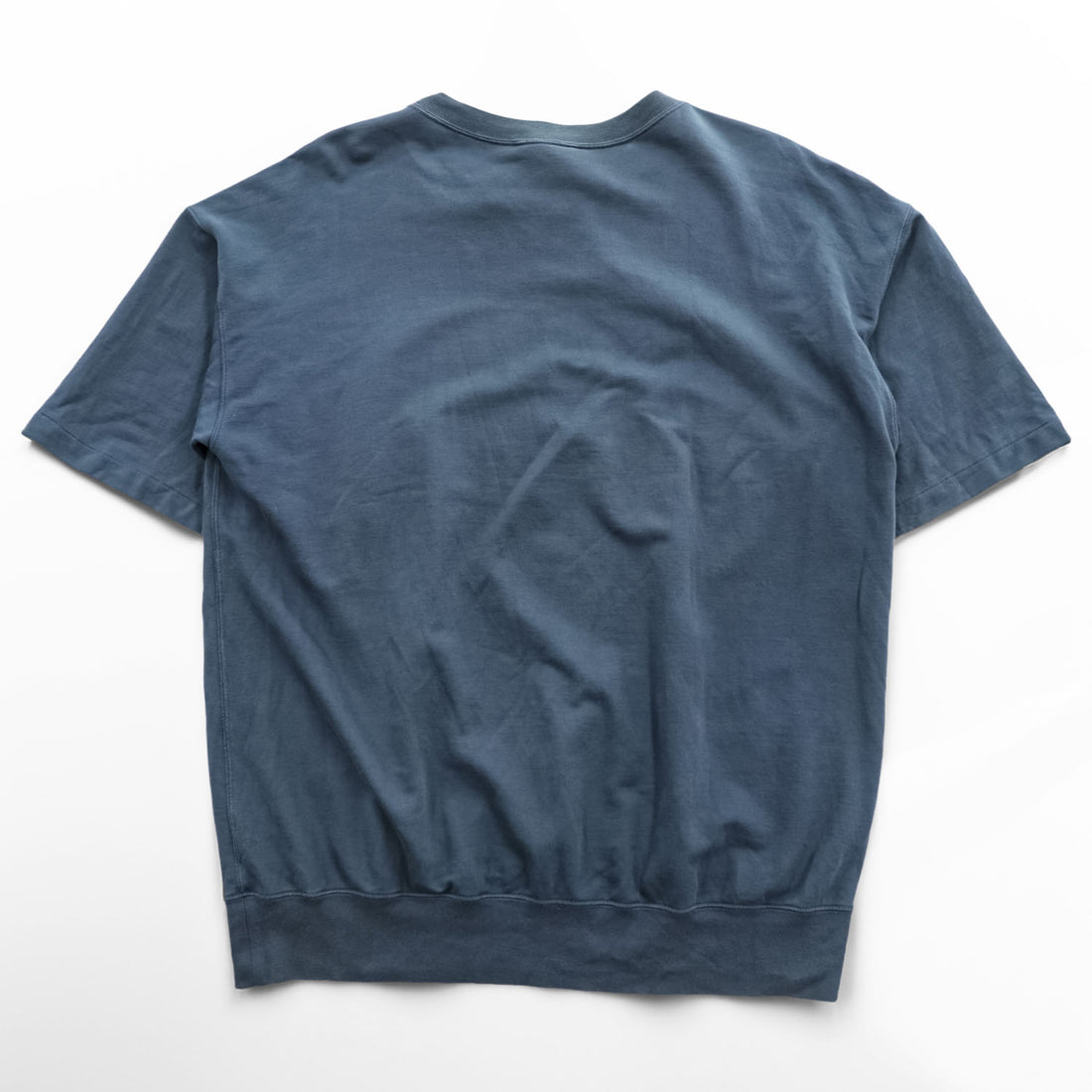 AURALEE 日本製 Tシャツ SUPER HIGH GAUGE NAPPED SWEAT TEE 半袖スウェット L ダークブルー シングルステッチ A21SP02NU 未使用品