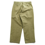 L.L.Bean 2タック ワイド チノパンツ L ベージュ プリーツ HIDDEN CONFORT WAIST WRINKLE FREE 形態安定 238076 未使用品