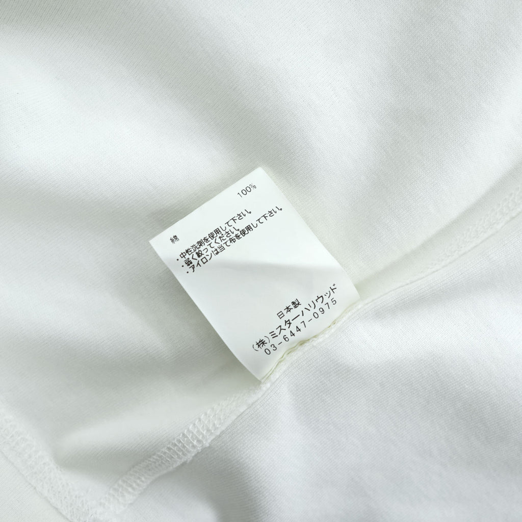 N.HOOLYWOOD 22RCH-002 White Crew Neck Short Sleeve T-Shirt Size 42 Made in Japan