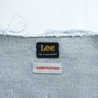 Lee COMPILATIONS カットオフ デニムベスト M プリーツ シンチバック スリーブレス カウボーイジャケット 再構築 リメイク