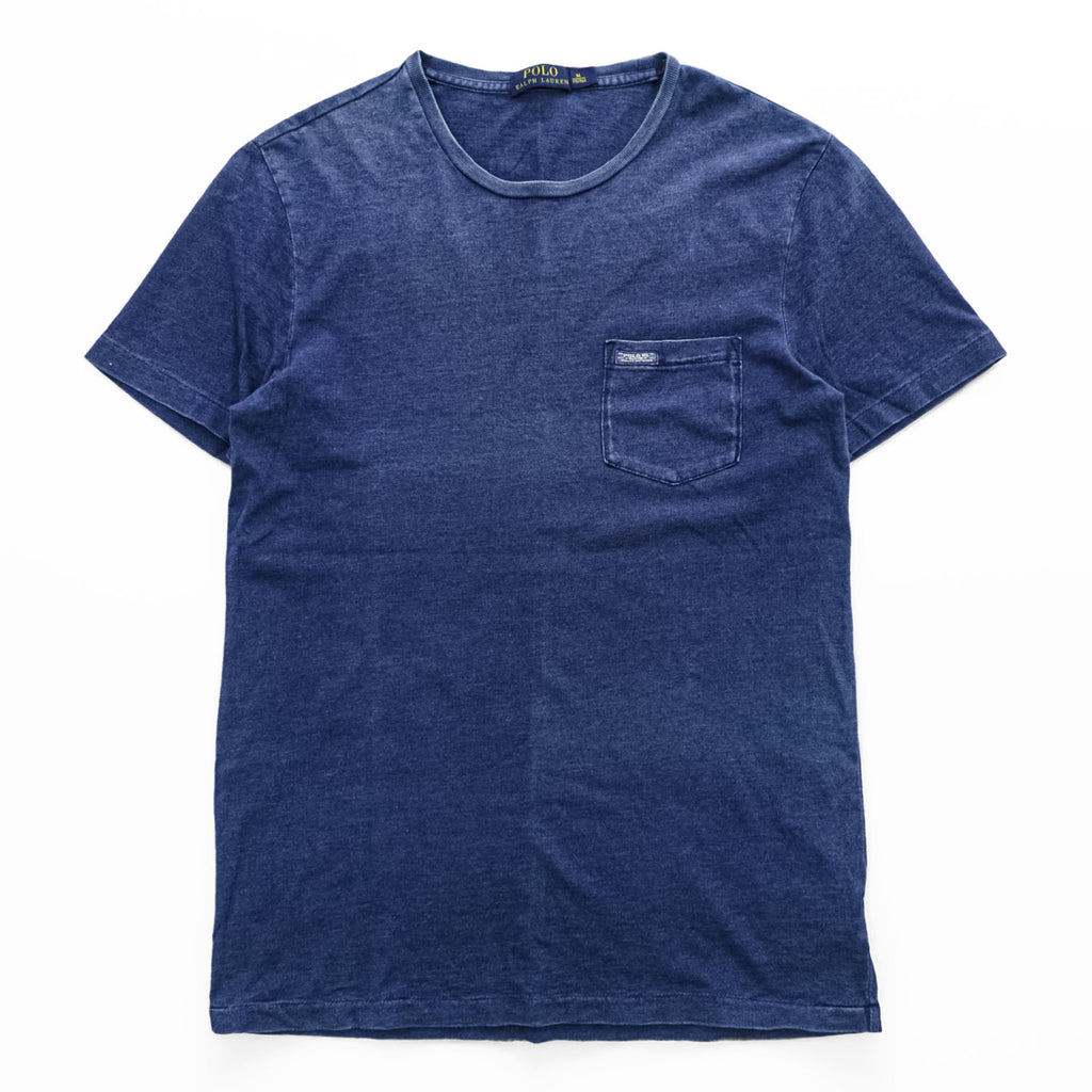 Polo Ralph Lauren ポケットTシャツ M インディゴ ネイビー コットン100%