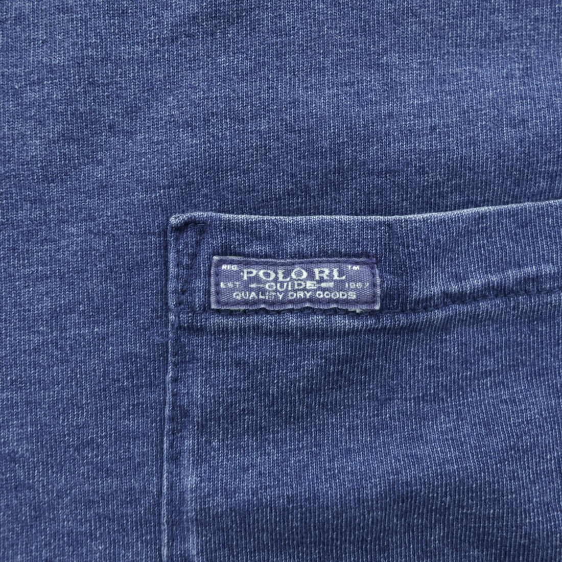 Polo Ralph Lauren ポケットTシャツ M インディゴ ネイビー コットン100%