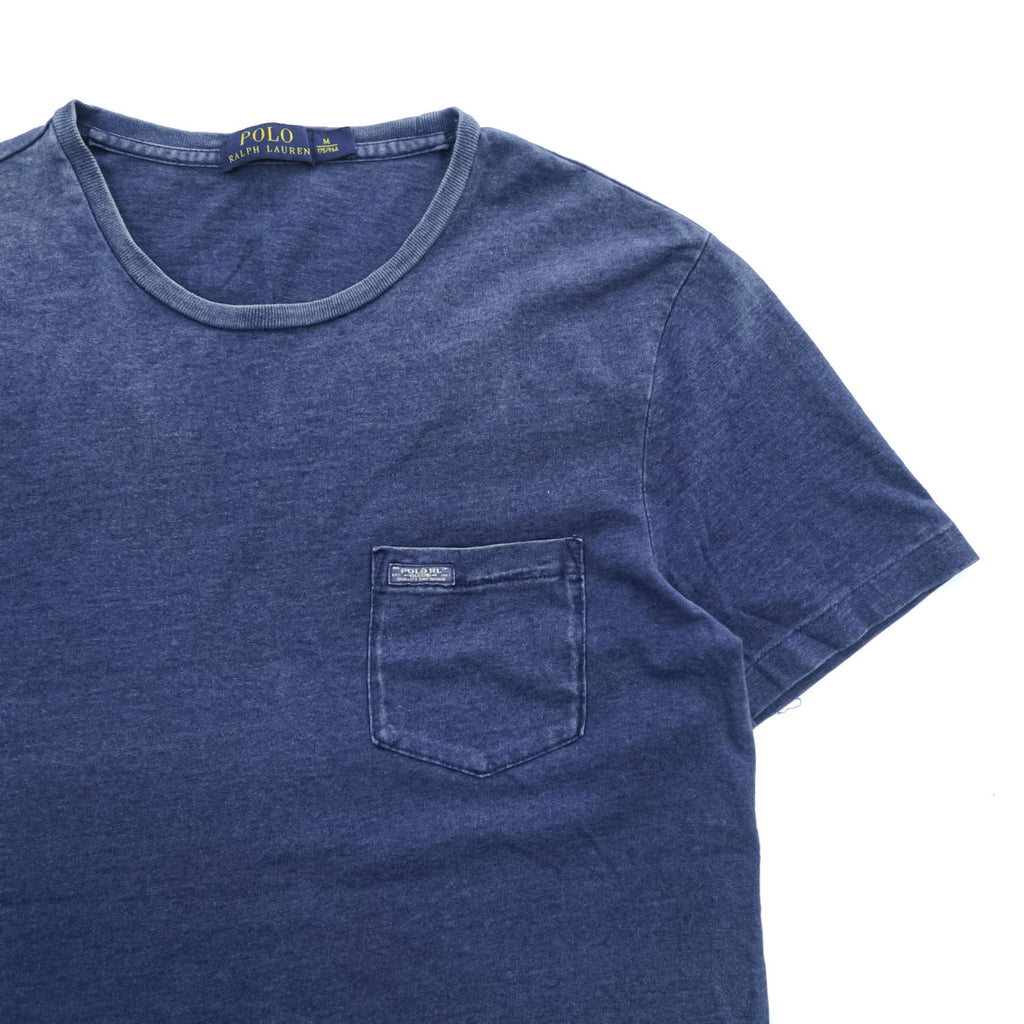 Polo Ralph Lauren ポケットTシャツ M インディゴ ネイビー コットン100%