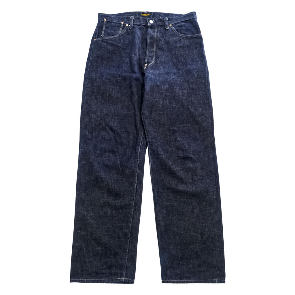 A VONTADE 日本製 デニムパンツ ジーンズ L インディゴ ブルー シンチバック セルヴィッヂ ボタンフライ