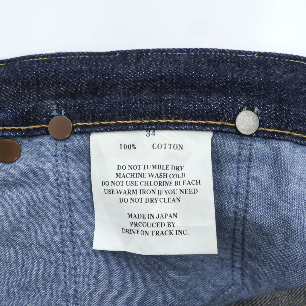 A VONTADE 日本製 デニムパンツ ジーンズ L インディゴ ブルー シンチバック セルヴィッヂ ボタンフライ