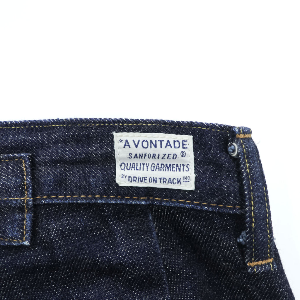 A VONTADE 日本製 デニムパンツ ジーンズ L インディゴ ブルー シンチバック セルヴィッヂ ボタンフライ