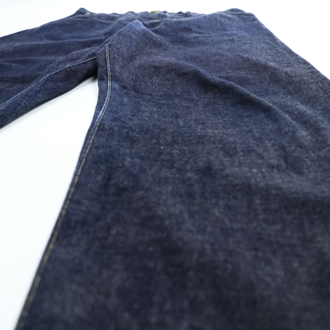 A VONTADE 日本製 デニムパンツ ジーンズ L インディゴ ブルー シンチバック セルヴィッヂ ボタンフライ