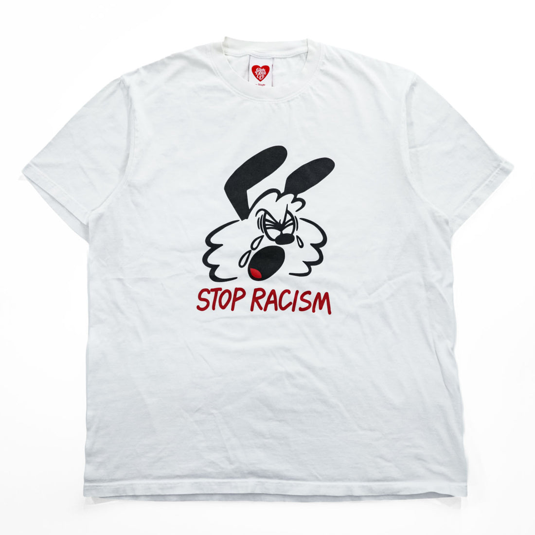 Girls Don't Cry グラフィック プリント Tシャツ XL ホワイト STOP RACISM