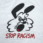 Girls Don't Cry Stop Racism Graphic White T-Shirt Size XL