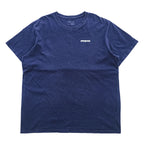 Patagonia P-6ロゴ オーガニックコットン Tシャツ XL ネイビー バックプリント REGULAR FIT