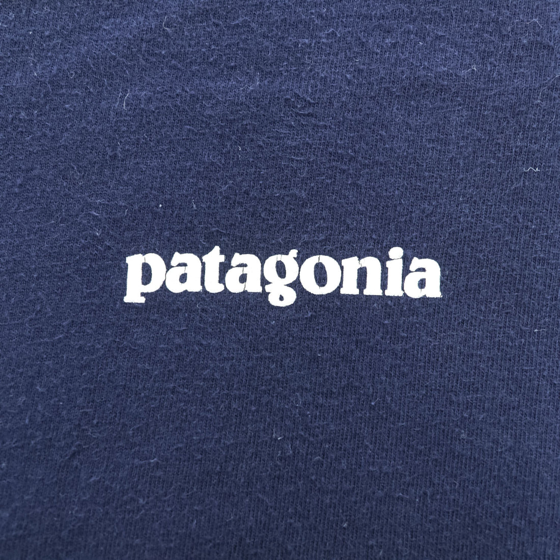 Patagonia P-6ロゴ オーガニックコットン Tシャツ XL ネイビー バックプリント REGULAR FIT