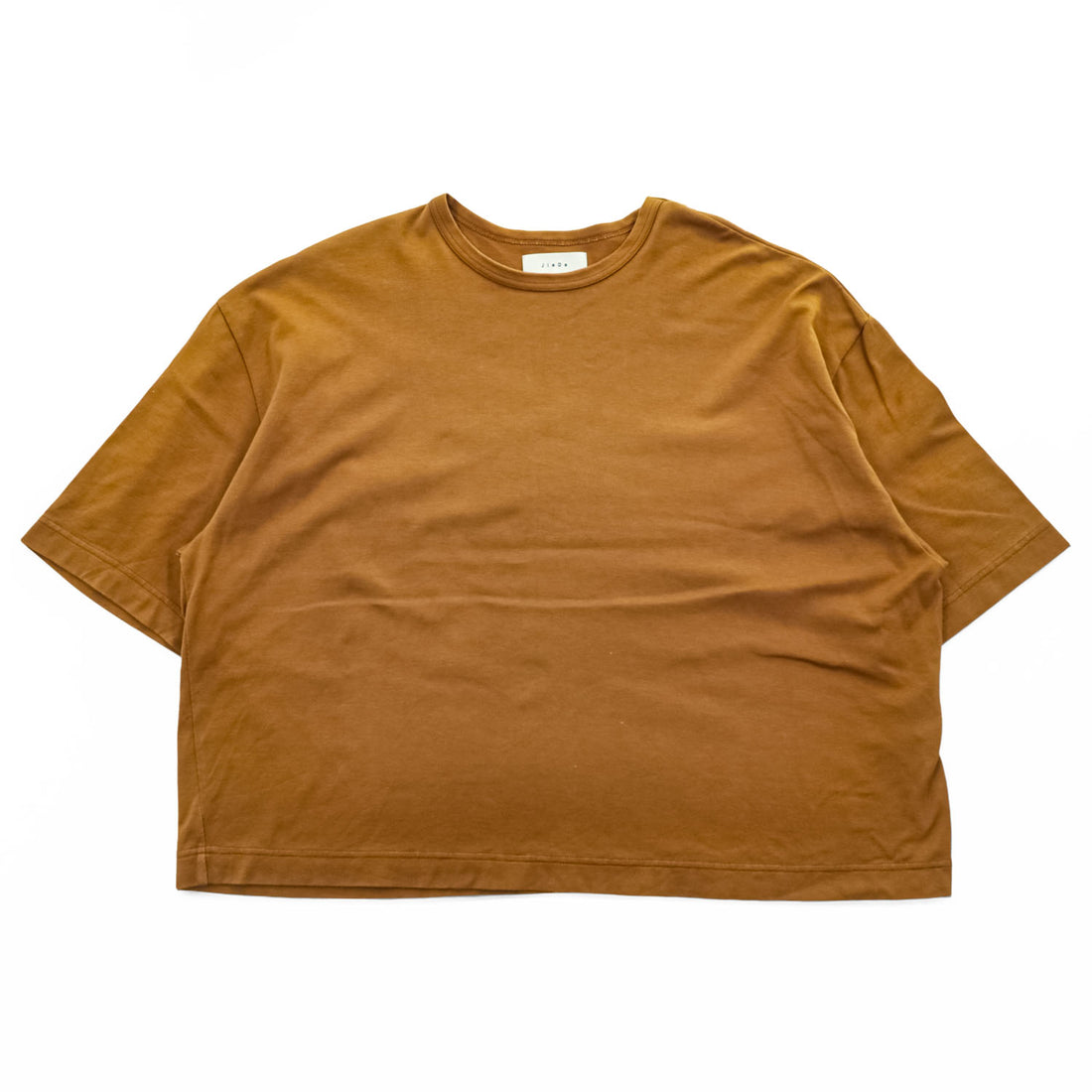 JieDa 日本製 ワイドシルエット Tシャツ S ブラウン SHORT LENGTH WIDE S/S T-SHIRT 短丈 Jie-18S-CT08
