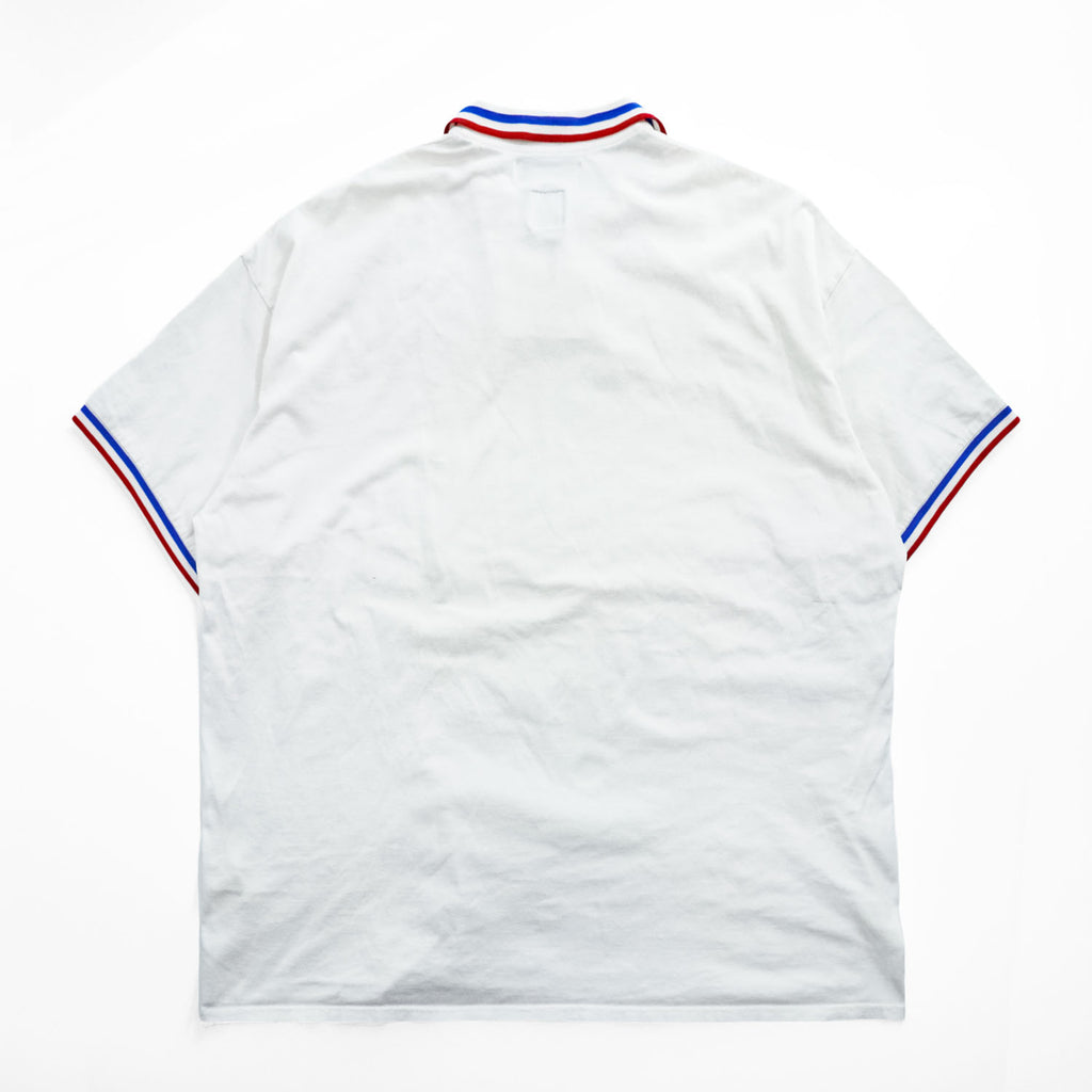 FACETASM RB-TEE-U01 Tricolor Rib Short Sleeve Polo Shirt White Size 00 Made in Japan