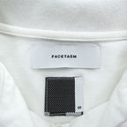 FACETASM RB-TEE-U01 Tricolor Rib Short Sleeve Polo Shirt White Size 00 Made in Japan