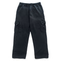 PRO TEAM Super Heavyweight Black Cargo Sweatpants Drawcord Hem Size L