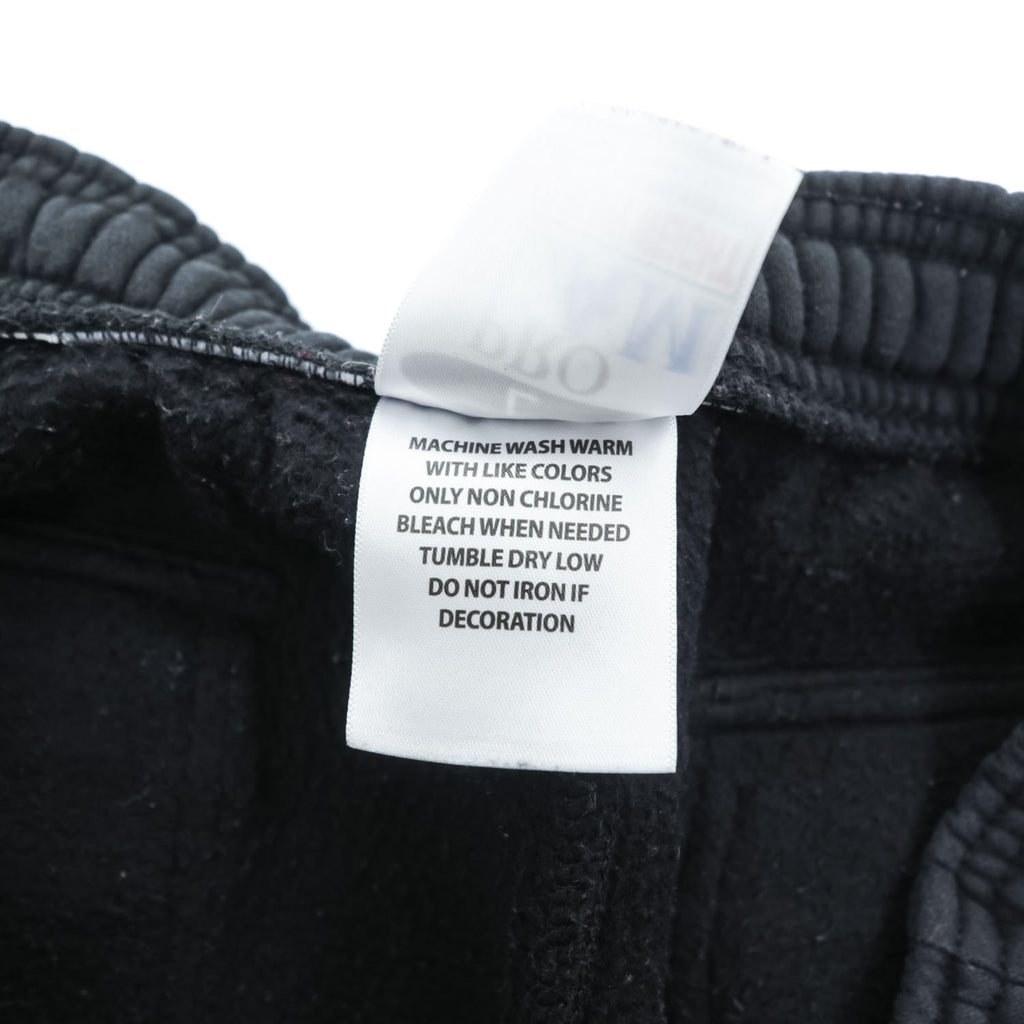 PRO TEAM Super Heavyweight Black Cargo Sweatpants Drawcord Hem Size L