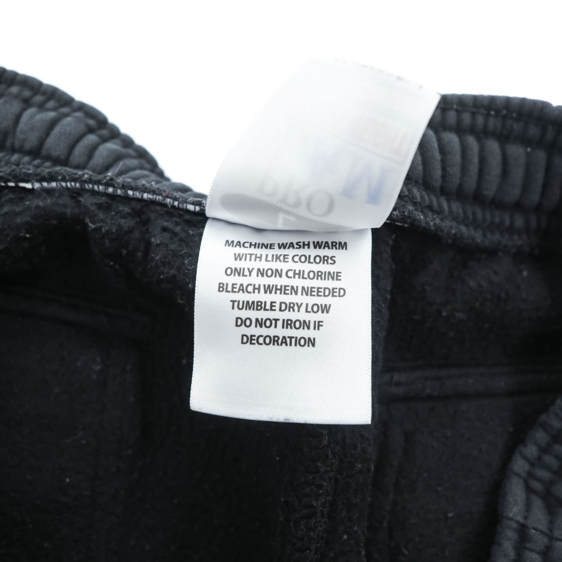 PRO TEAM Super Heavyweight Black Cargo Sweatpants Drawcord Hem Size L