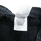 PRO TEAM Super Heavyweight Black Cargo Sweatpants Drawcord Hem Size L