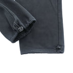 PRO TEAM Super Heavyweight Black Cargo Sweatpants Drawcord Hem Size L