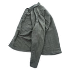 CLANE HOMME 日本製 リネン 長袖シャツ M ワッシャー加工 STUDIOUS取扱い 28108-1111