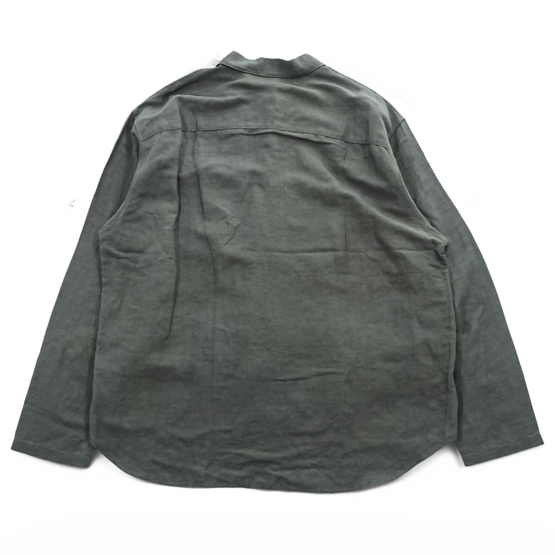 CLANE HOMME 日本製 リネン 長袖シャツ M ワッシャー加工 STUDIOUS取扱い 28108-1111