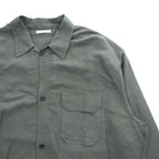 CLANE HOMME 日本製 リネン 長袖シャツ M ワッシャー加工 STUDIOUS取扱い 28108-1111