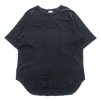 WALLA WALLA SPORT Short Sleeve Thermal T-Shirt Black Raglan Sleeve Made in Japan Size M