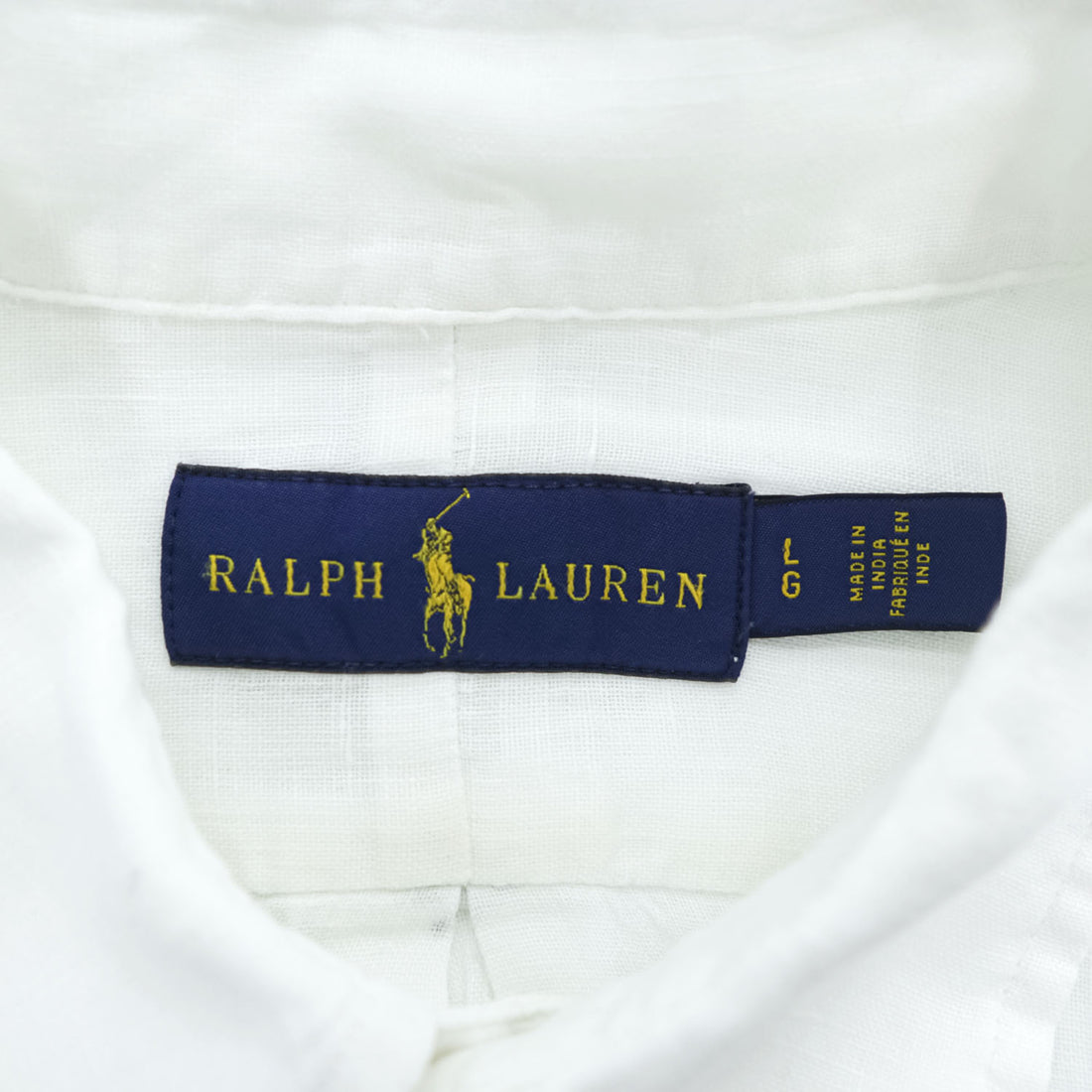 Ralph Lauren Long-Sleeve Shirt, Size L, White, Small Pony Logo Embroidery, Button-Down
