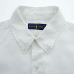 Ralph Lauren Long-Sleeve Shirt, Size L, White, Small Pony Logo Embroidery, Button-Down