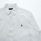 Ralph Lauren Long-Sleeve Shirt, Size L, White, Small Pony Logo Embroidery, Button-Down