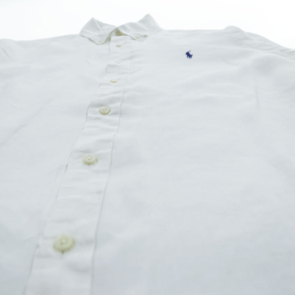 Ralph Lauren Long-Sleeve Shirt, Size L, White, Small Pony Logo Embroidery, Button-Down